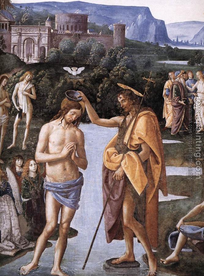 Pietro Perugino : Baptism of Christ, detail II